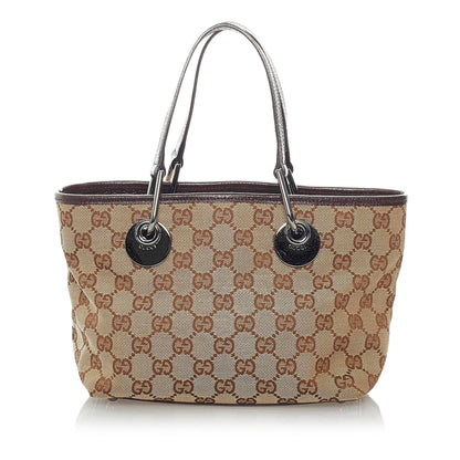 Gucci GG Canvas Eclipse Mini Handbag (SHG-32069)