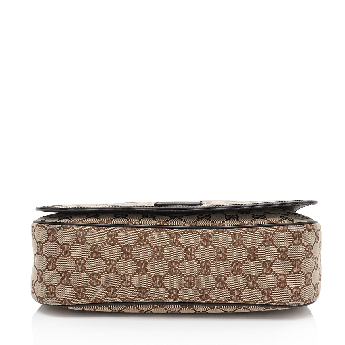 Gucci GG Canvas Flap Messenger Bag (SHF-1QqxVk)