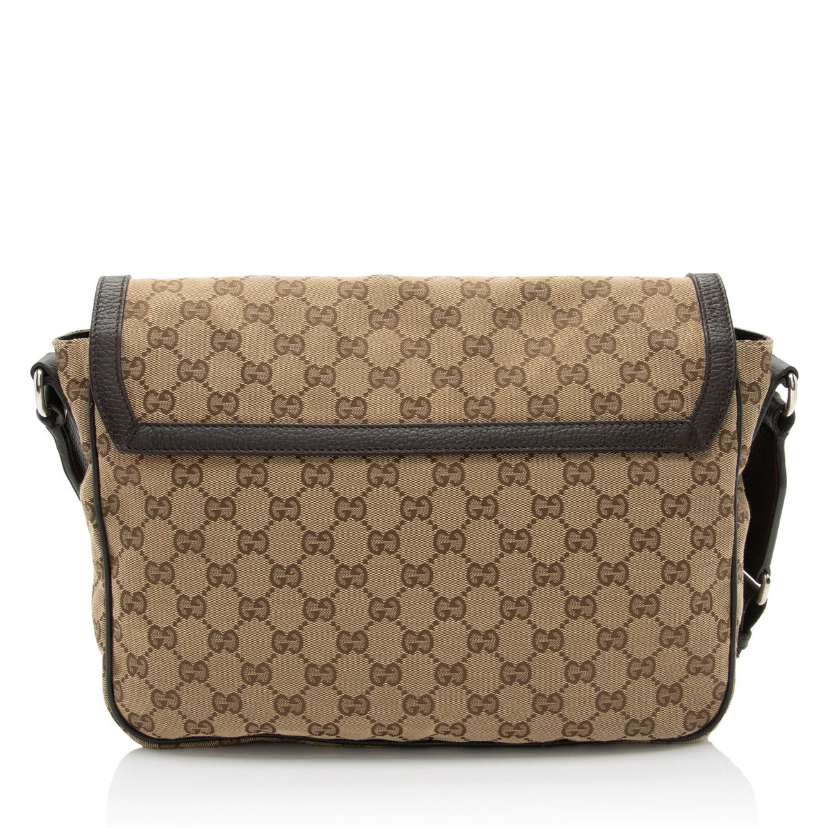 Gucci GG Canvas Flap Messenger (SHF-jreKOd)