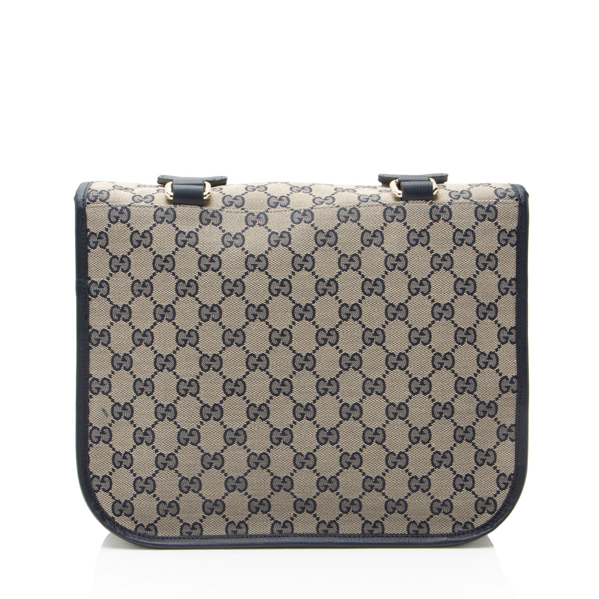Gucci GG Canvas Buckle Flap Messenger