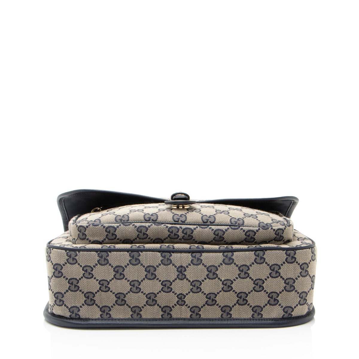 Gucci GG Canvas Buckle Flap Messenger