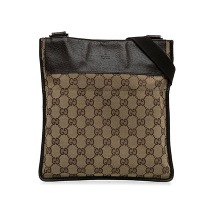 Gucci GG Canvas Flat Messenger (SHG-UptcBo)
