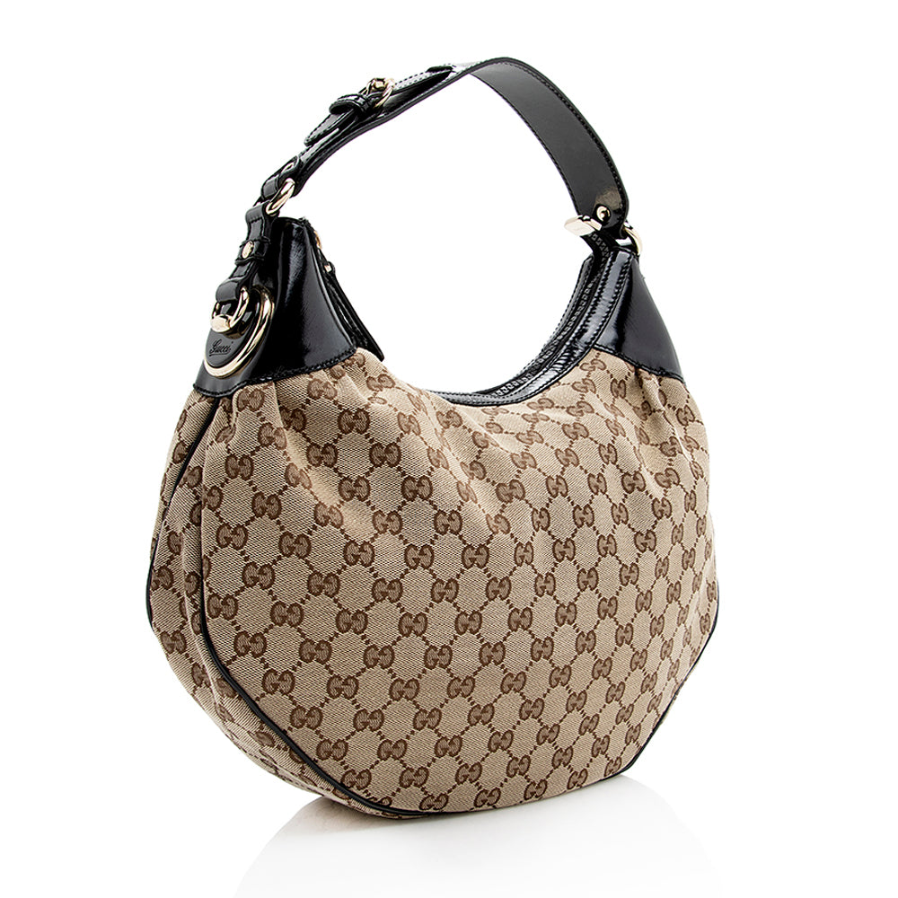 Gucci GG Canvas Glam Hobo (SHF-20542)