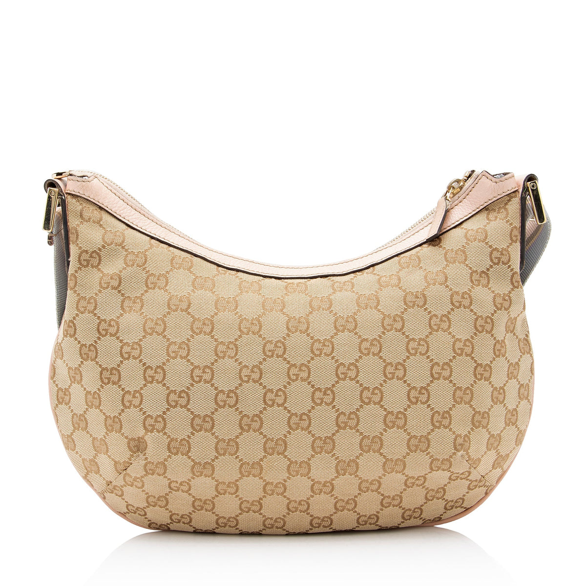 Gucci GG Canvas Half Moon Medium Messenger Bag (SHF-3lgdQ3)
