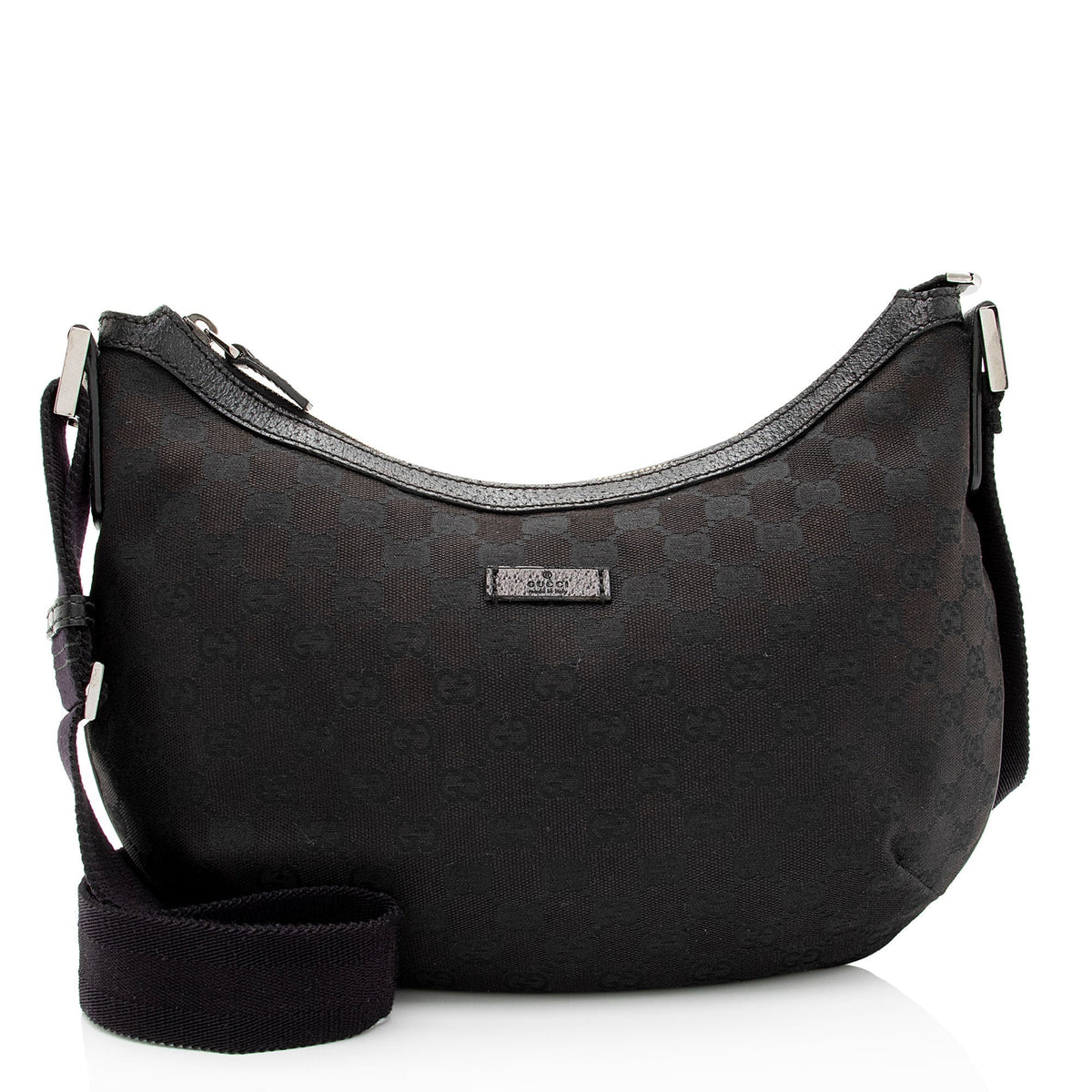 Gucci GG Canvas Half Moon Medium Messenger Bag (SHF-aTmqfv)
