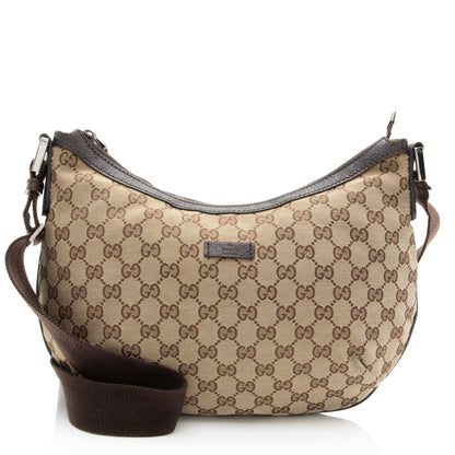Gucci GG Canvas Half Moon Medium Messenger