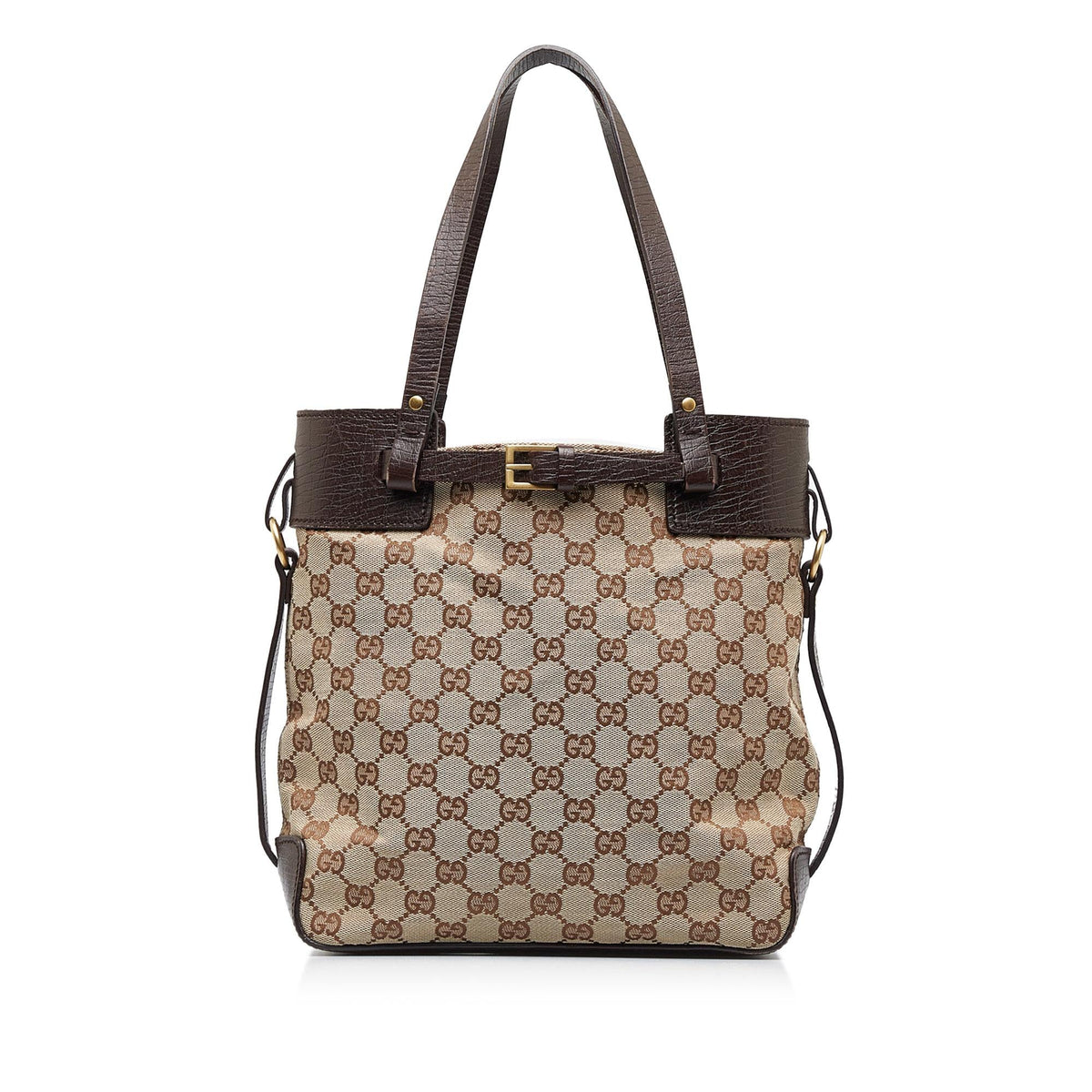 Gucci GG Canvas Handbag (SHG-1UdsKi)