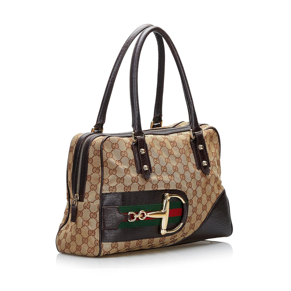 Gucci GG Canvas Hasler Handbag (SHG-kbVyMT)