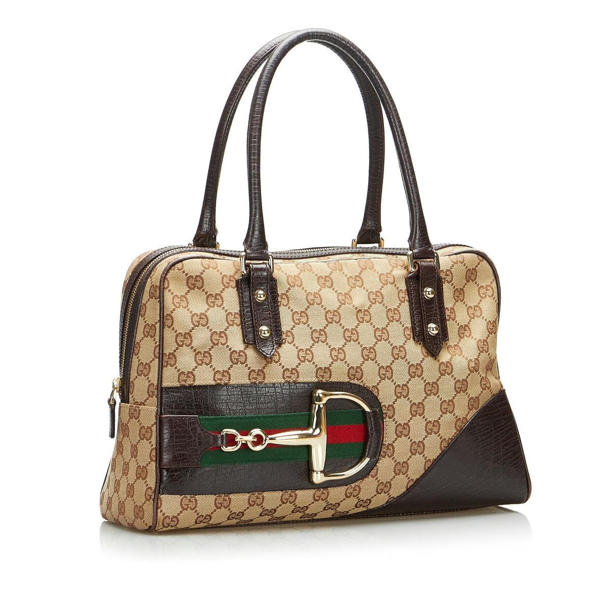 Gucci GG Canvas Hasler Handbag (SHG-7i2EZI)