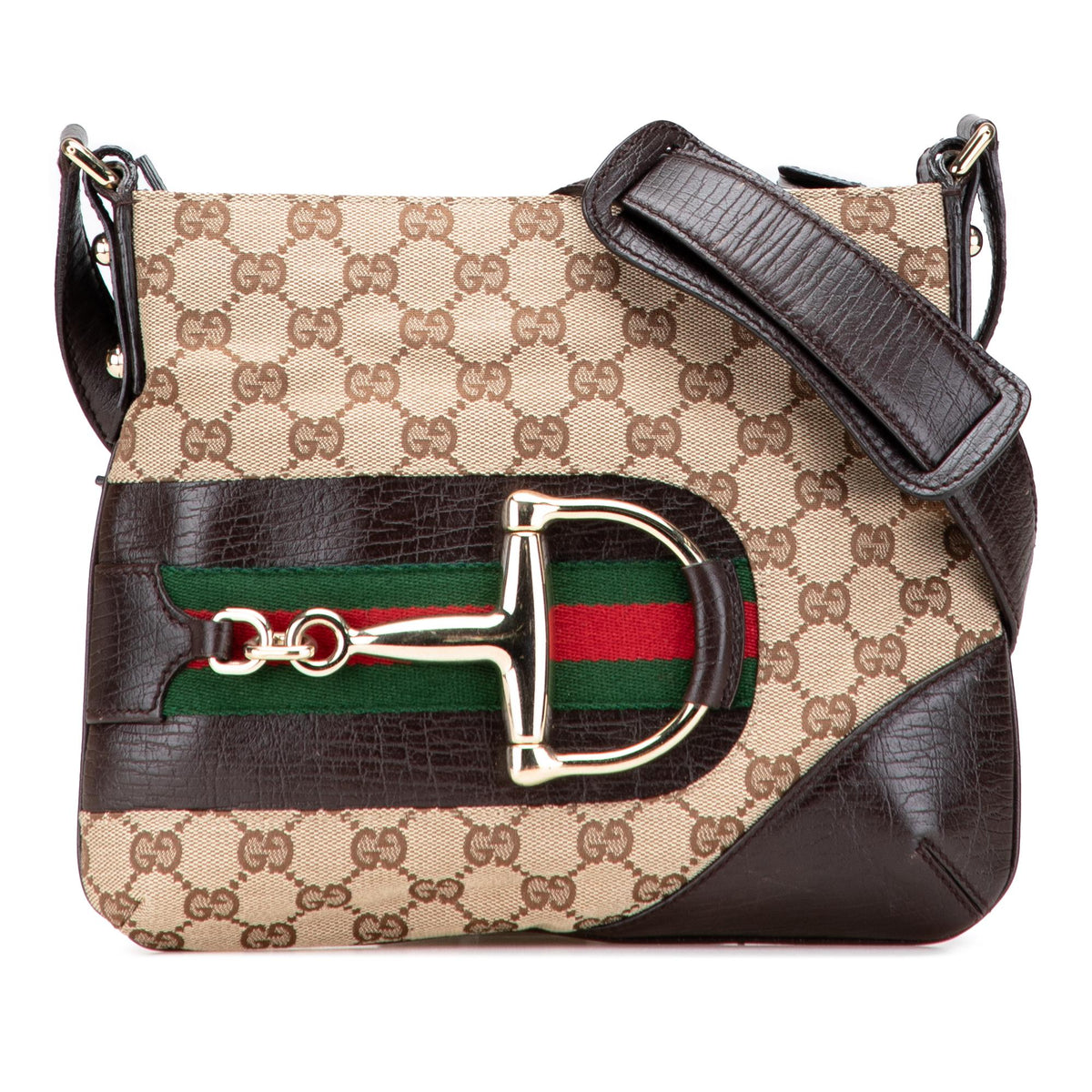 Gucci GG Canvas Hasler Web Crossbody