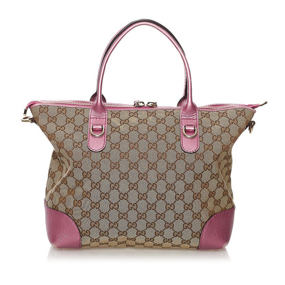 Gucci GG Canvas Heart Bit Satchel (SHG-32482)