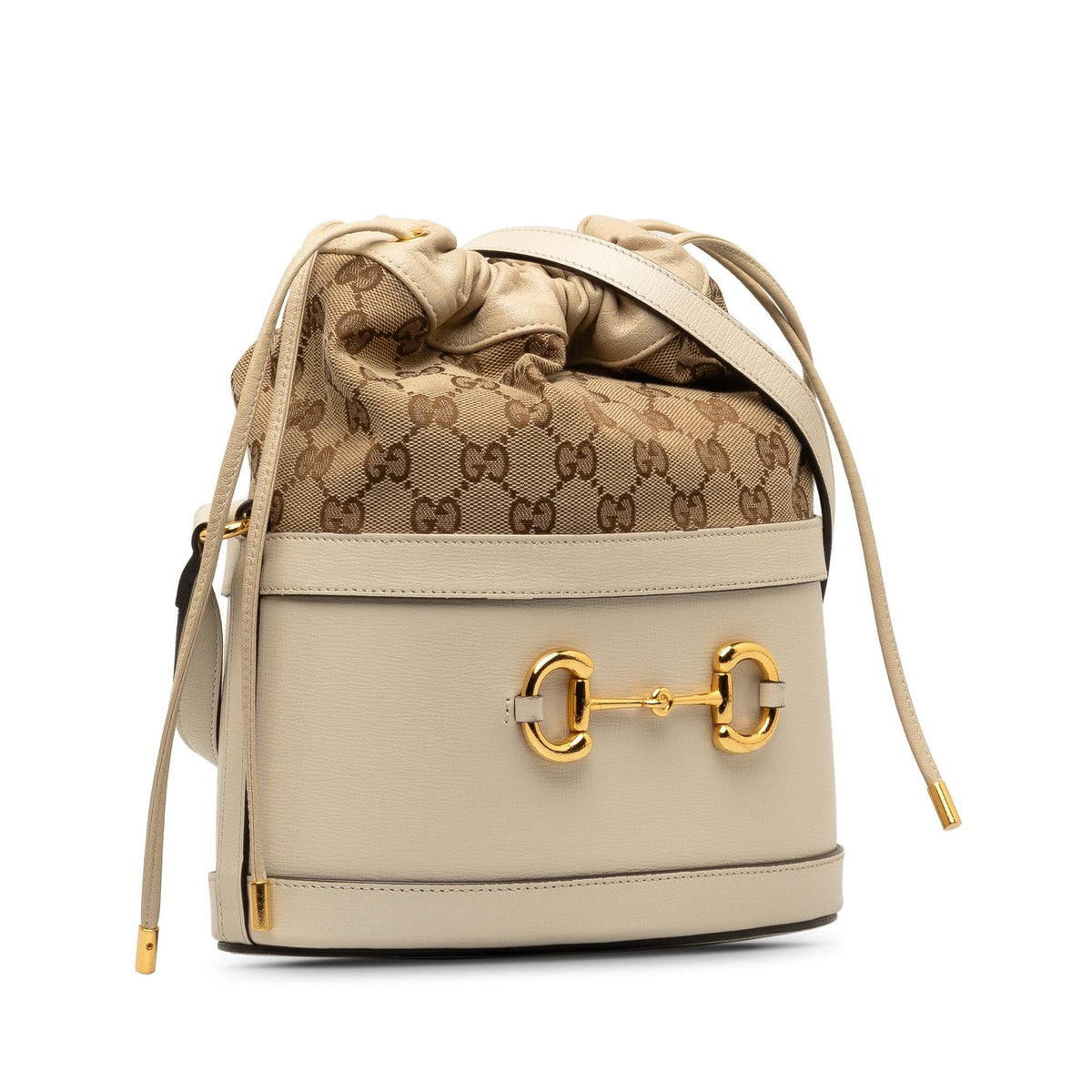 Gucci GG Canvas Horsebit 1955 Bucket Bag (SHG-sD1os5)