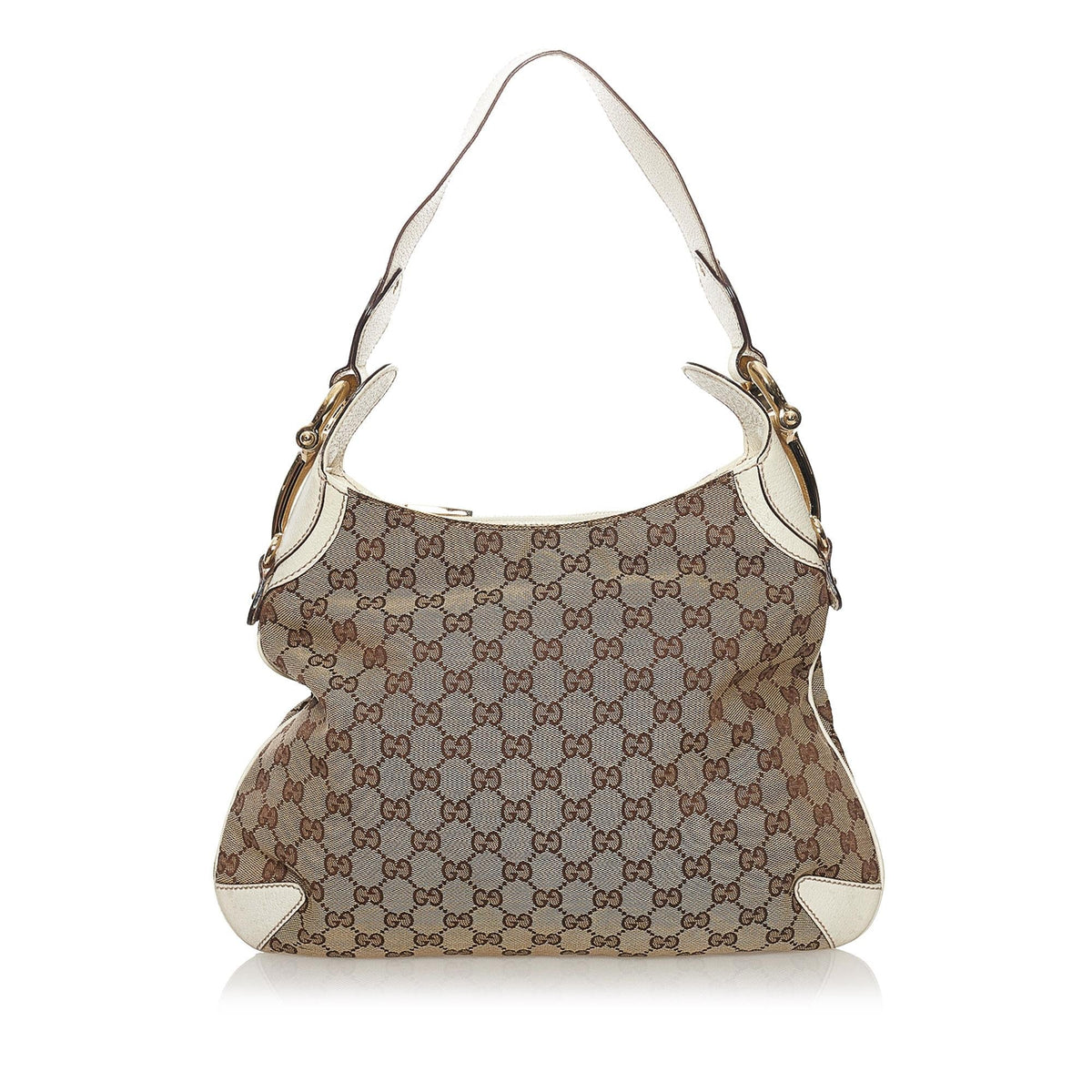 Gucci GG Canvas Horsebit Creole Hobo Bag (SHG-mPeq9s)