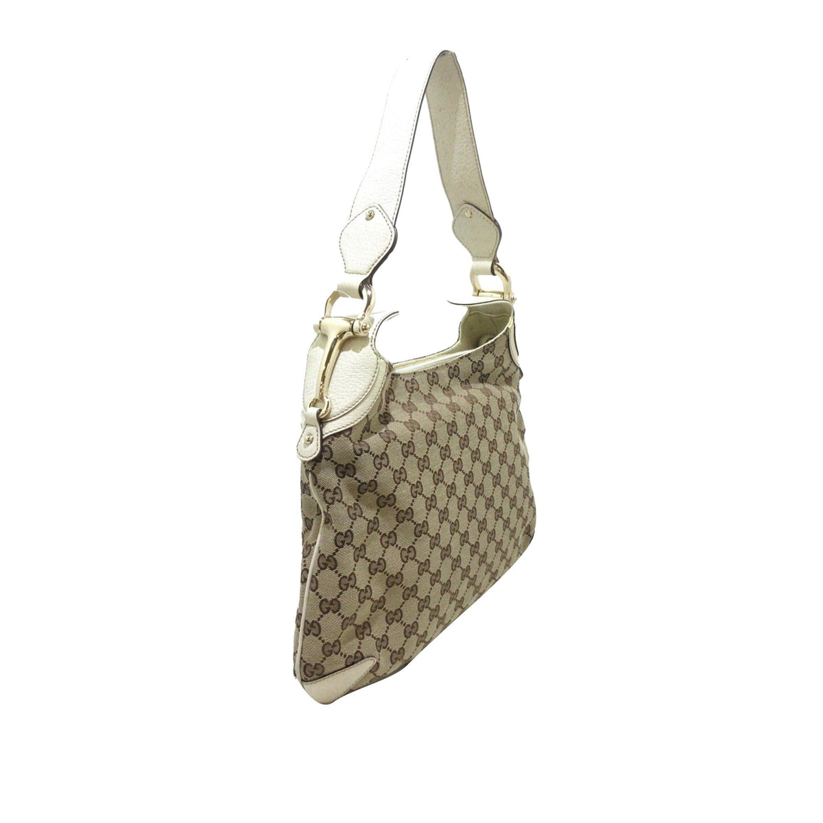 Gucci GG Canvas Horsebit Creole Hobo Bag (SHG-6V5vLp)