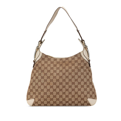 Gucci GG Canvas Horsebit Creole Hobo Bag (SHG-W6hAf3)