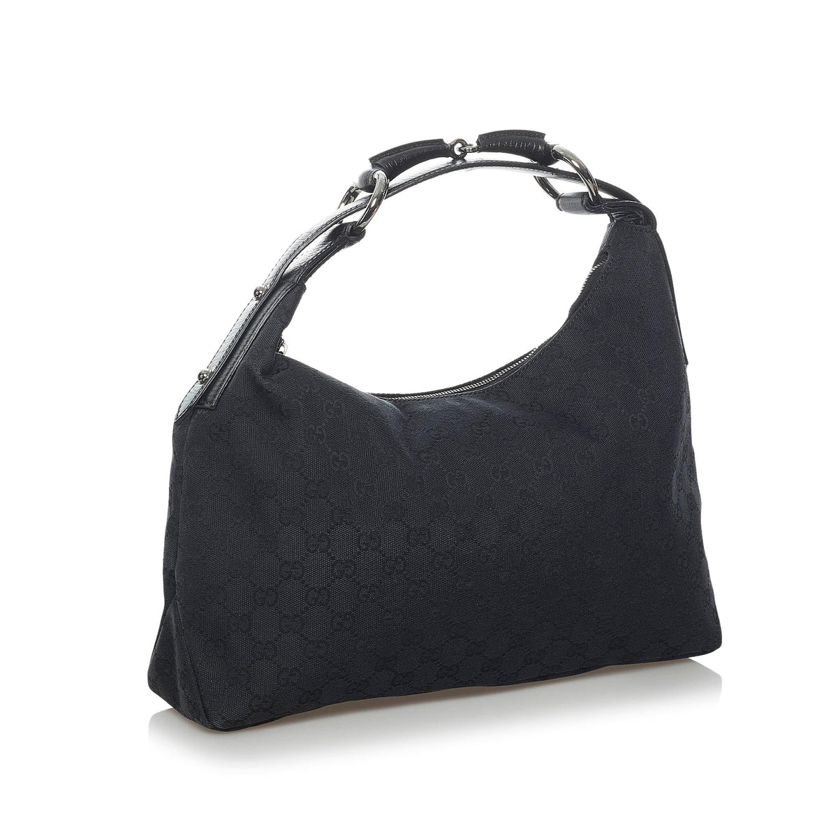 Gucci GG Canvas Horsebit Hobo Bag (SHG-34117)