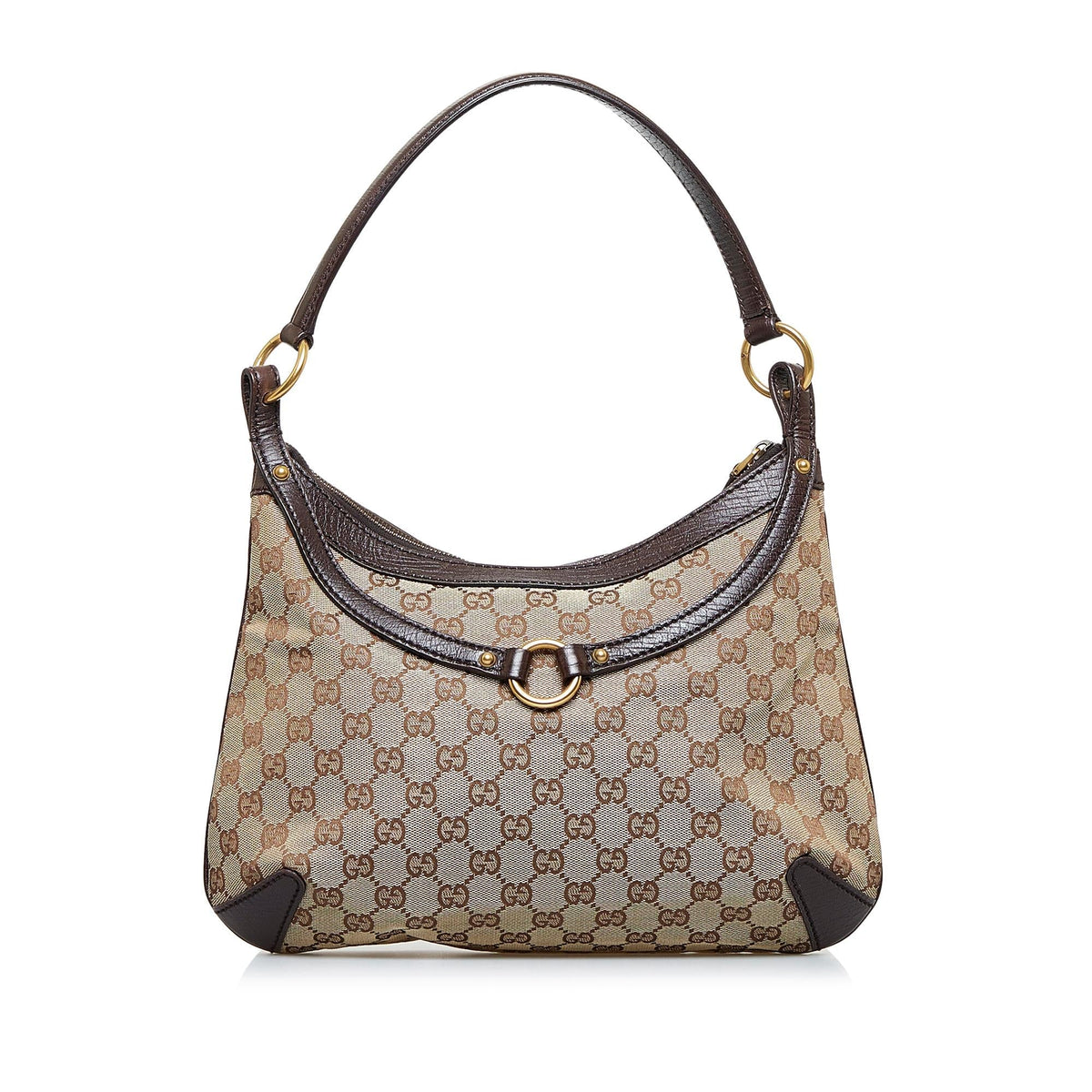 Gucci GG Canvas Horsebit Hobo Bag (SHG-3vKr0U)