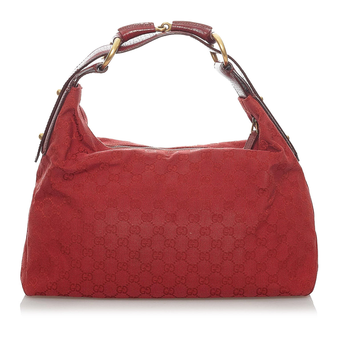 Gucci GG Canvas Horsebit Hobo Handbag (SHG-30289)