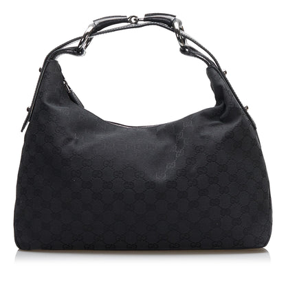 Gucci GG Canvas Horsebit Hobo (SHG-36979)