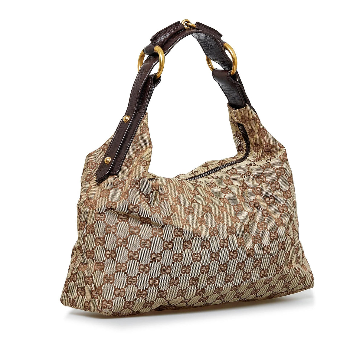 Gucci GG Canvas Horsebit Hobo (SHG-Df8Cbe)