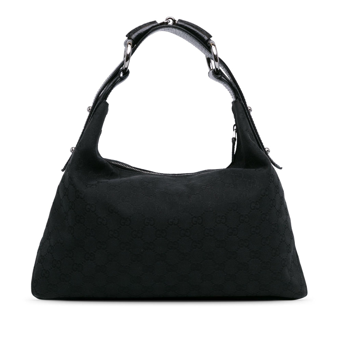 Gucci GG Canvas Horsebit Hobo (SHG-07dStE)