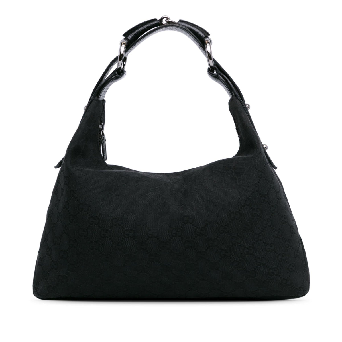 Gucci GG Canvas Horsebit Hobo (SHG-07dStE)