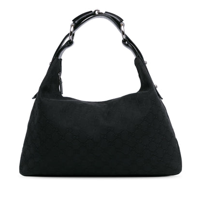 Gucci GG Canvas Horsebit Hobo (SHG-07dStE)