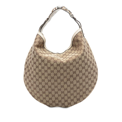 Gucci GG Canvas Horsebit Hobo