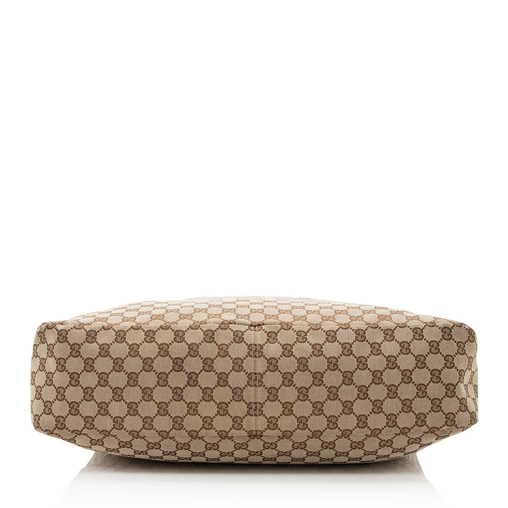 Gucci GG Canvas Horsebit Large Hobo (SHF-21632)