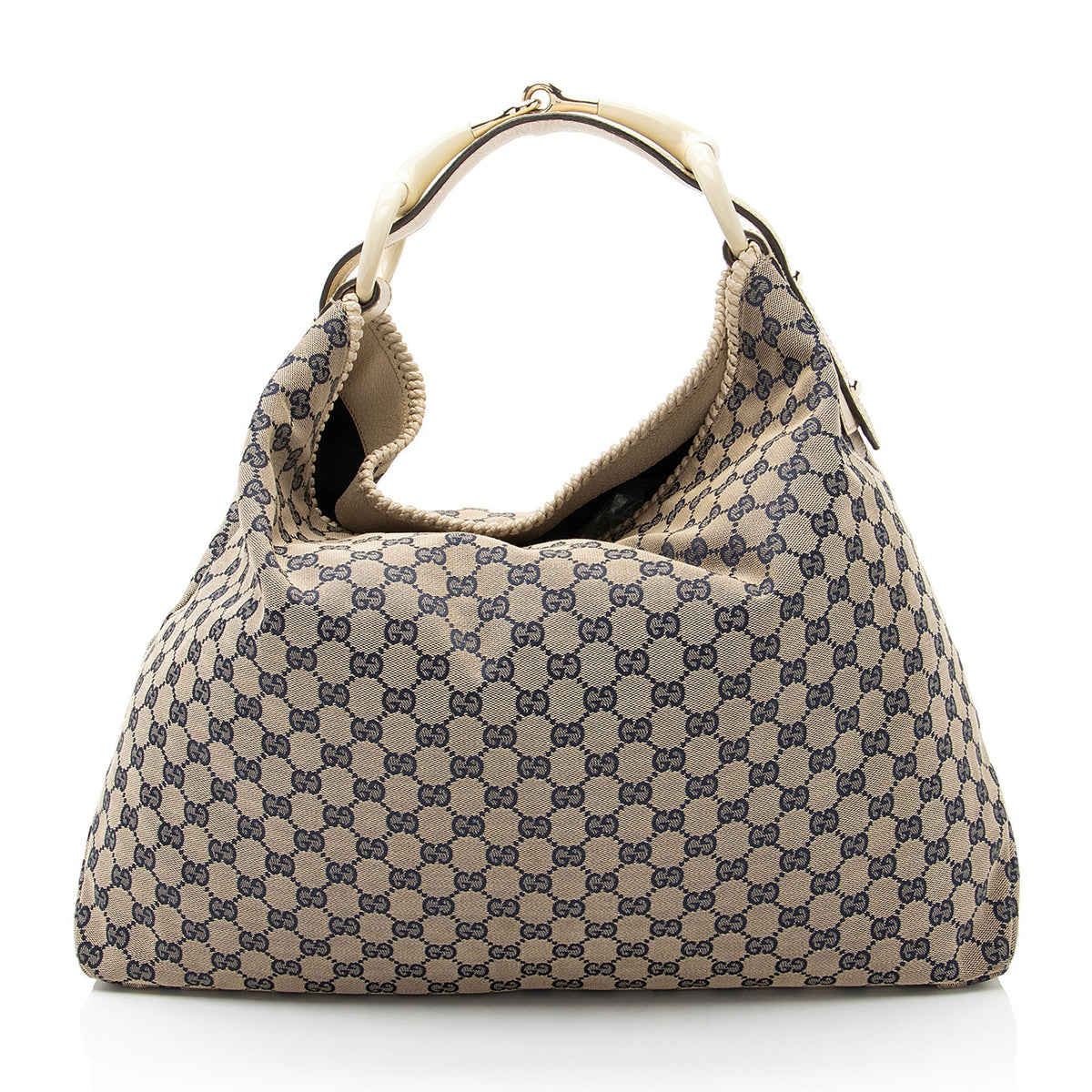Gucci GG Canvas Horsebit Large Hobo