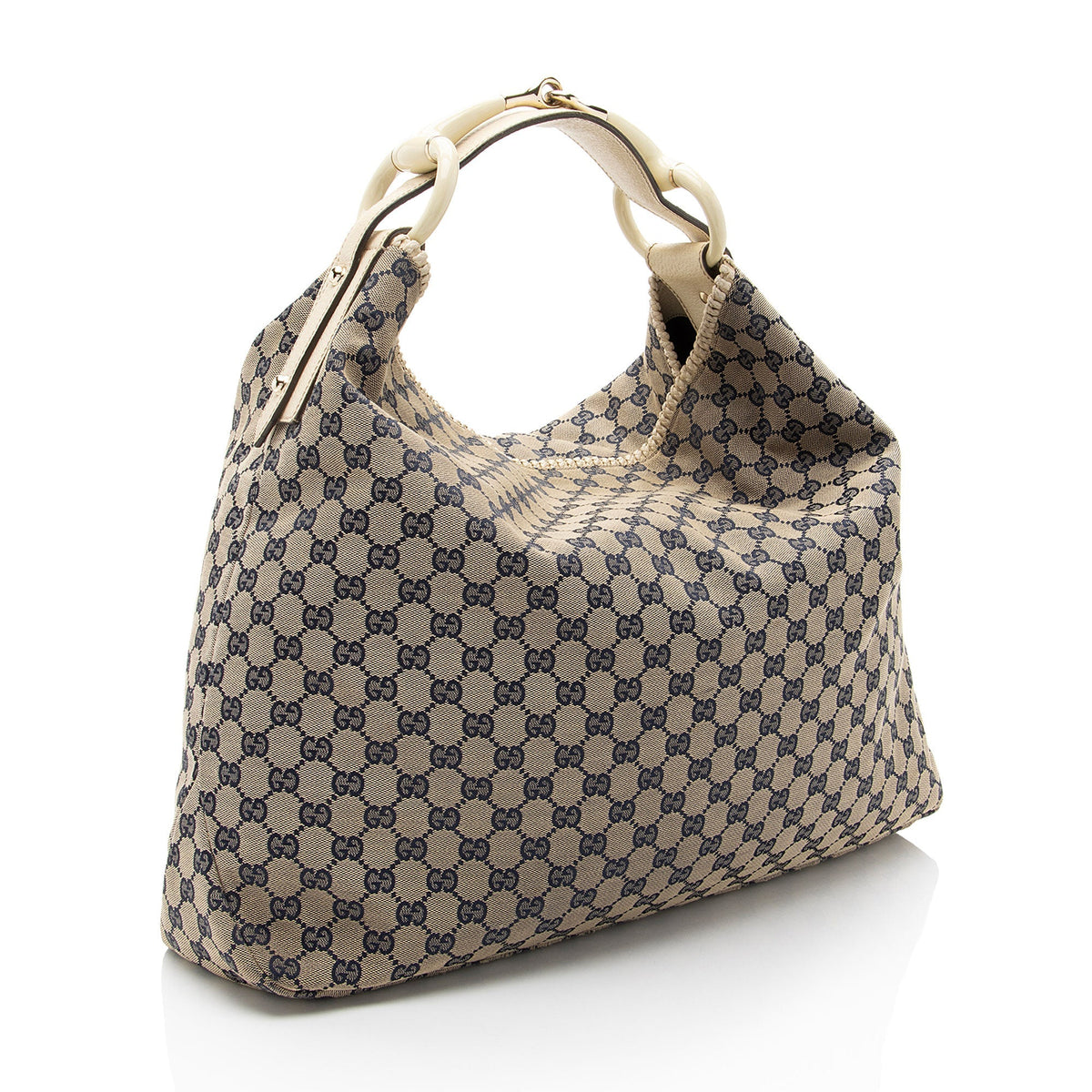 Gucci GG Canvas Horsebit Large Hobo