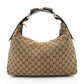 Gucci GG Canvas Horsebit Medium Hobo (SHF-V8RIx7)