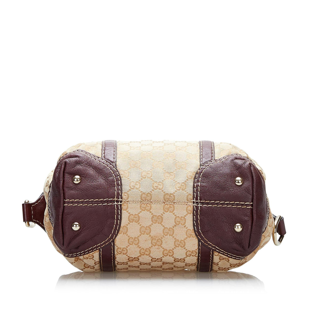 Gucci GG Canvas Horsebit Nail Satchel (SHG-36819)
