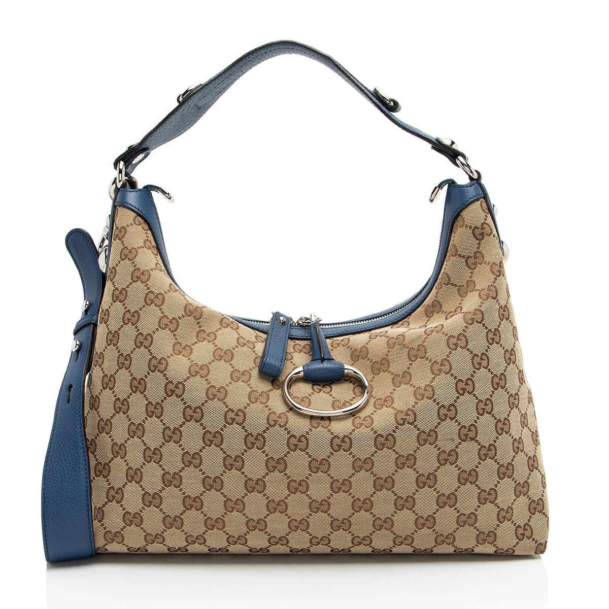 Gucci GG Canvas Icon Bit Medium Hobo