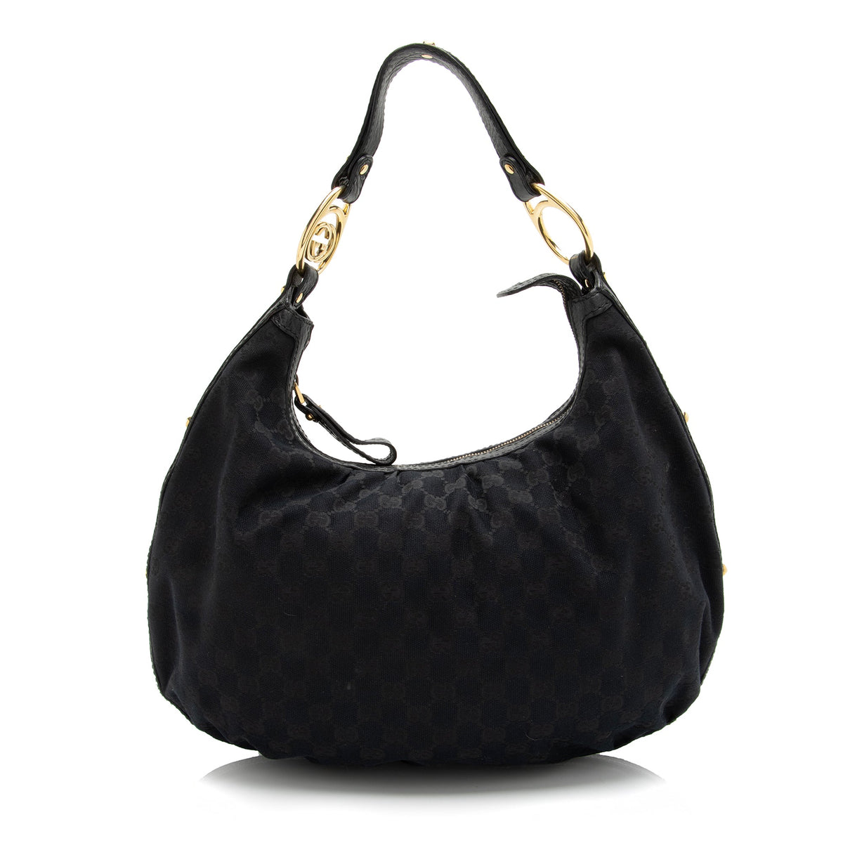 Gucci GG Canvas Interlocking G Medium Hobo (SHF-23929)
