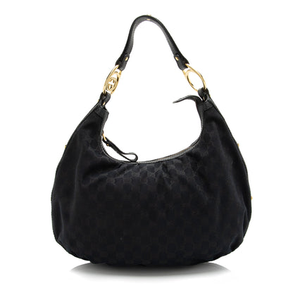 Gucci GG Canvas Interlocking G Medium Hobo (SHF-23929)