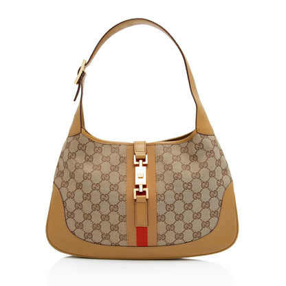 Gucci GG Canvas Jackie Hobo (SHF-fUN11C)