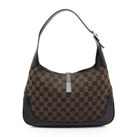 Gucci GG Canvas Jackie Hobo (SHF-HRXvrR)