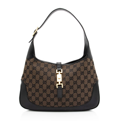 Gucci GG Canvas Jackie Hobo (SHF-HRXvrR)