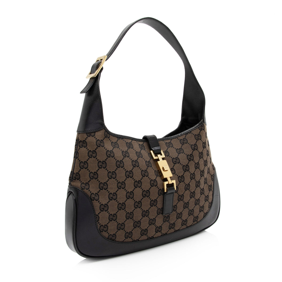 Gucci GG Canvas Jackie Hobo (SHF-HRXvrR)