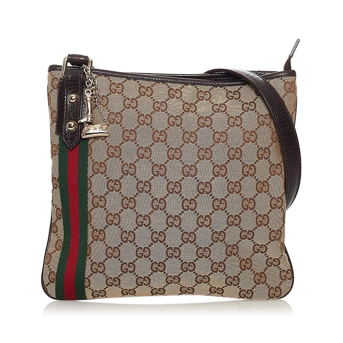 Gucci GG Canvas Jolicoeur Crossbody Bag (SHG-32801)