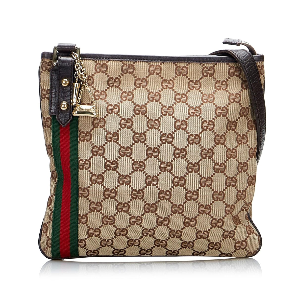 Gucci GG Canvas Jolicoeur Crossbody (SHG-0Pg20f)