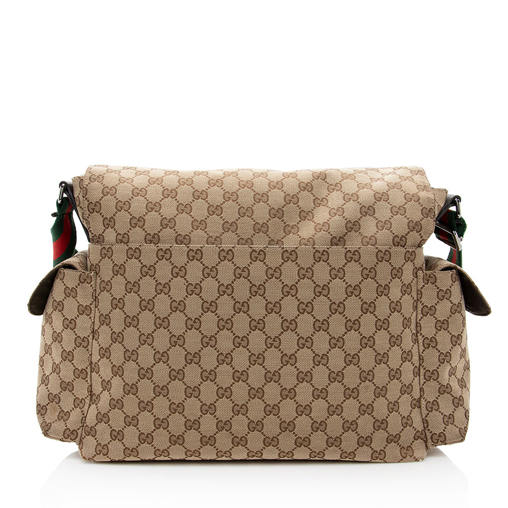Gucci GG Canvas Large Messenger Bag (SHF-19176)