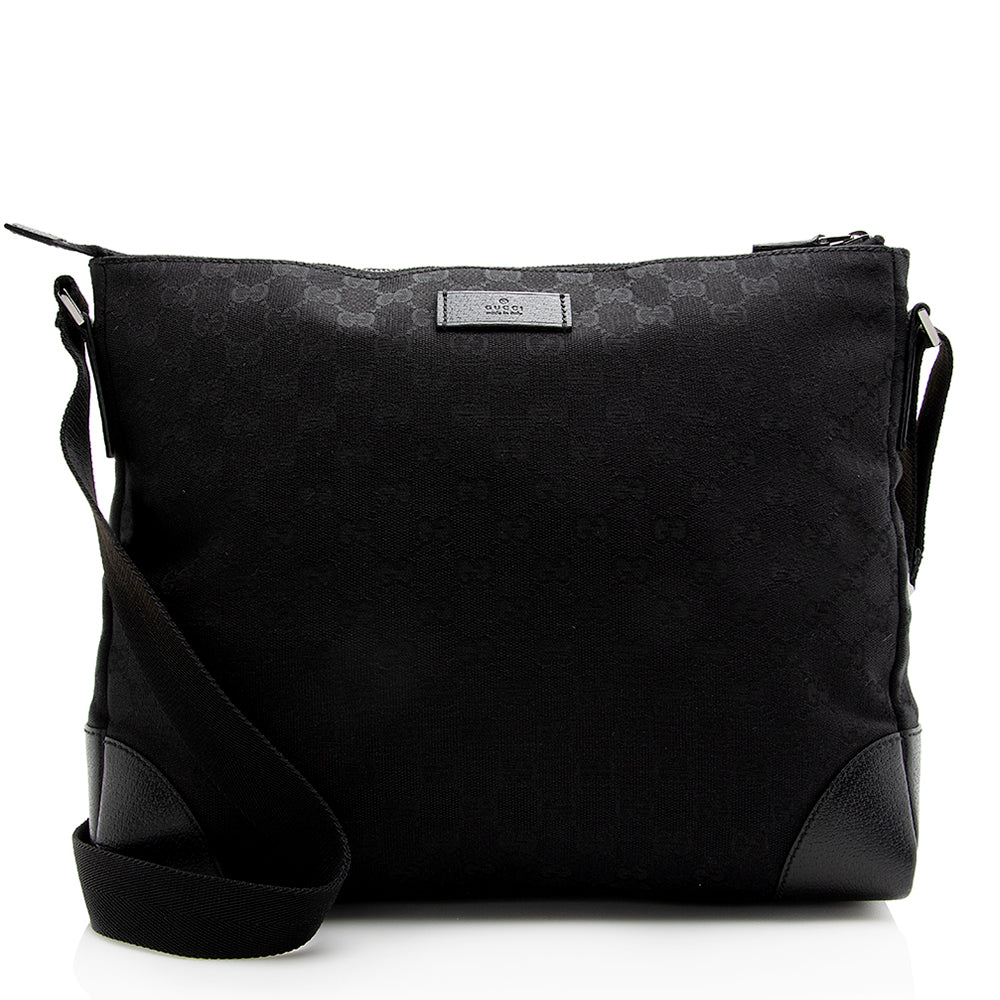 Gucci GG Canvas Large Messenger Bag (SHF-21757)