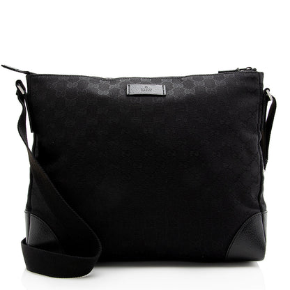Gucci GG Canvas Large Messenger Bag (SHF-21757)