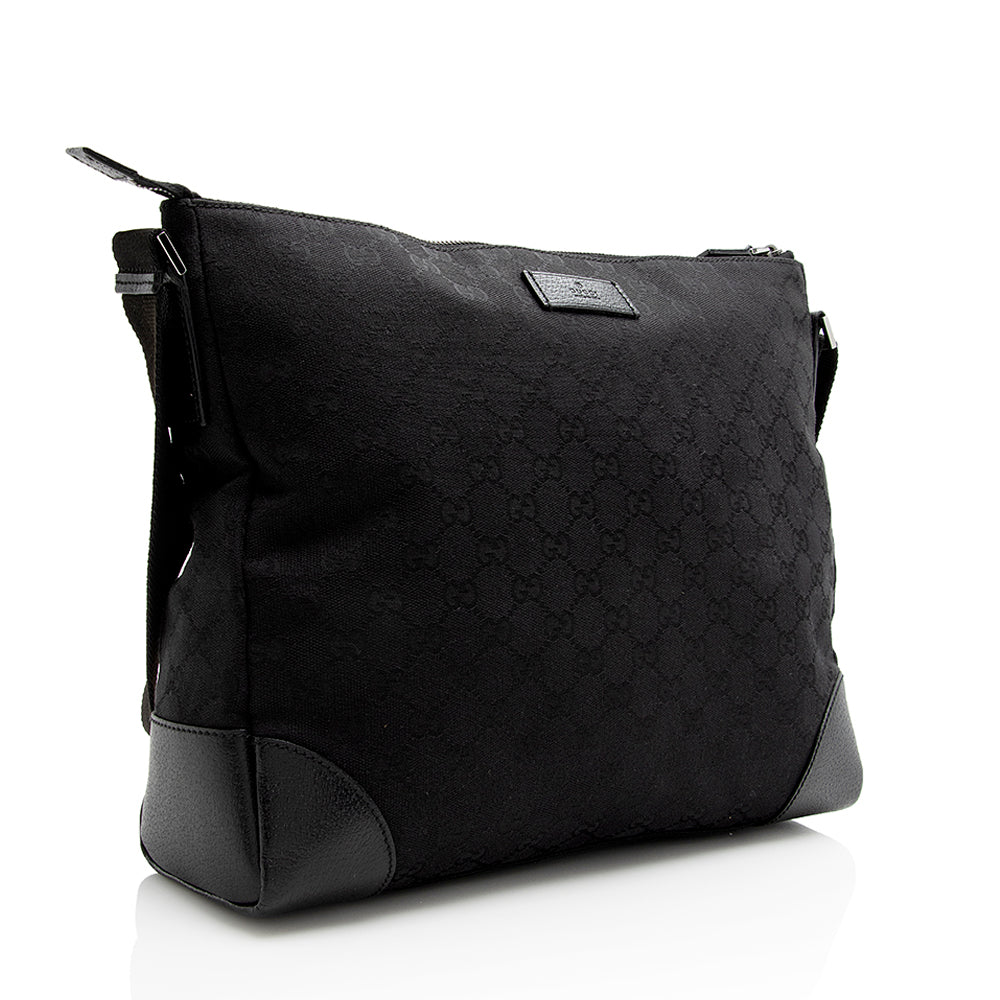 Gucci GG Canvas Large Messenger Bag (SHF-21757)