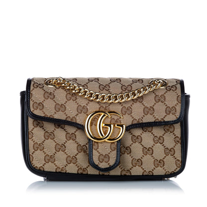 Gucci GG Canvas Marmont Crossbody Bag (SHG-29247)
