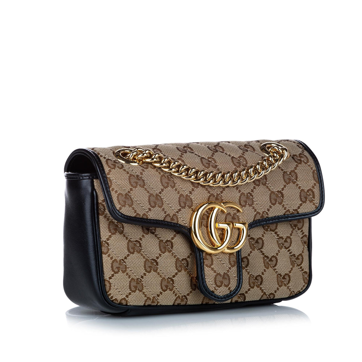 Gucci GG Canvas Marmont Crossbody Bag (SHG-29247)
