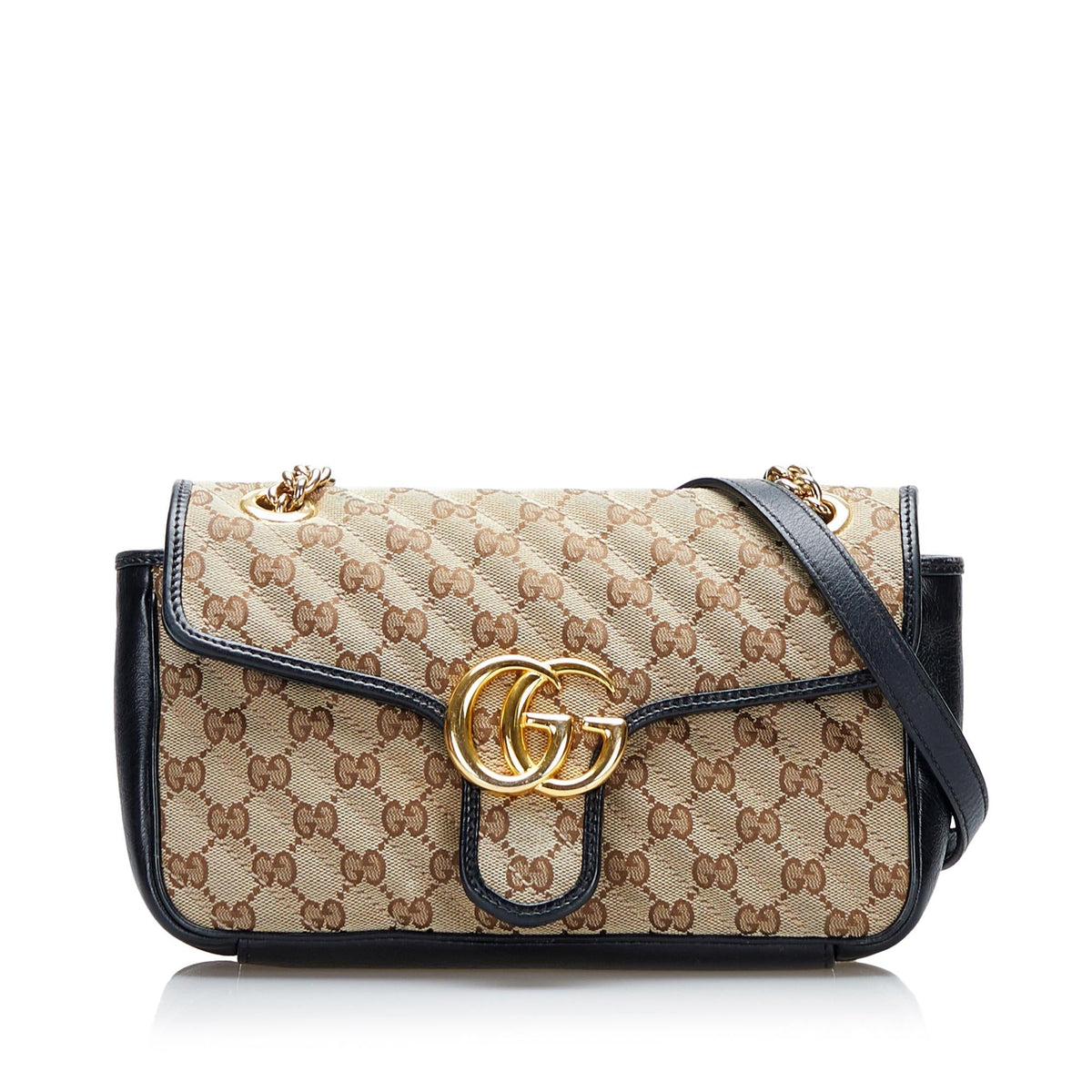 Gucci GG Canvas Marmont Crossbody (SHG-2wAlnW)