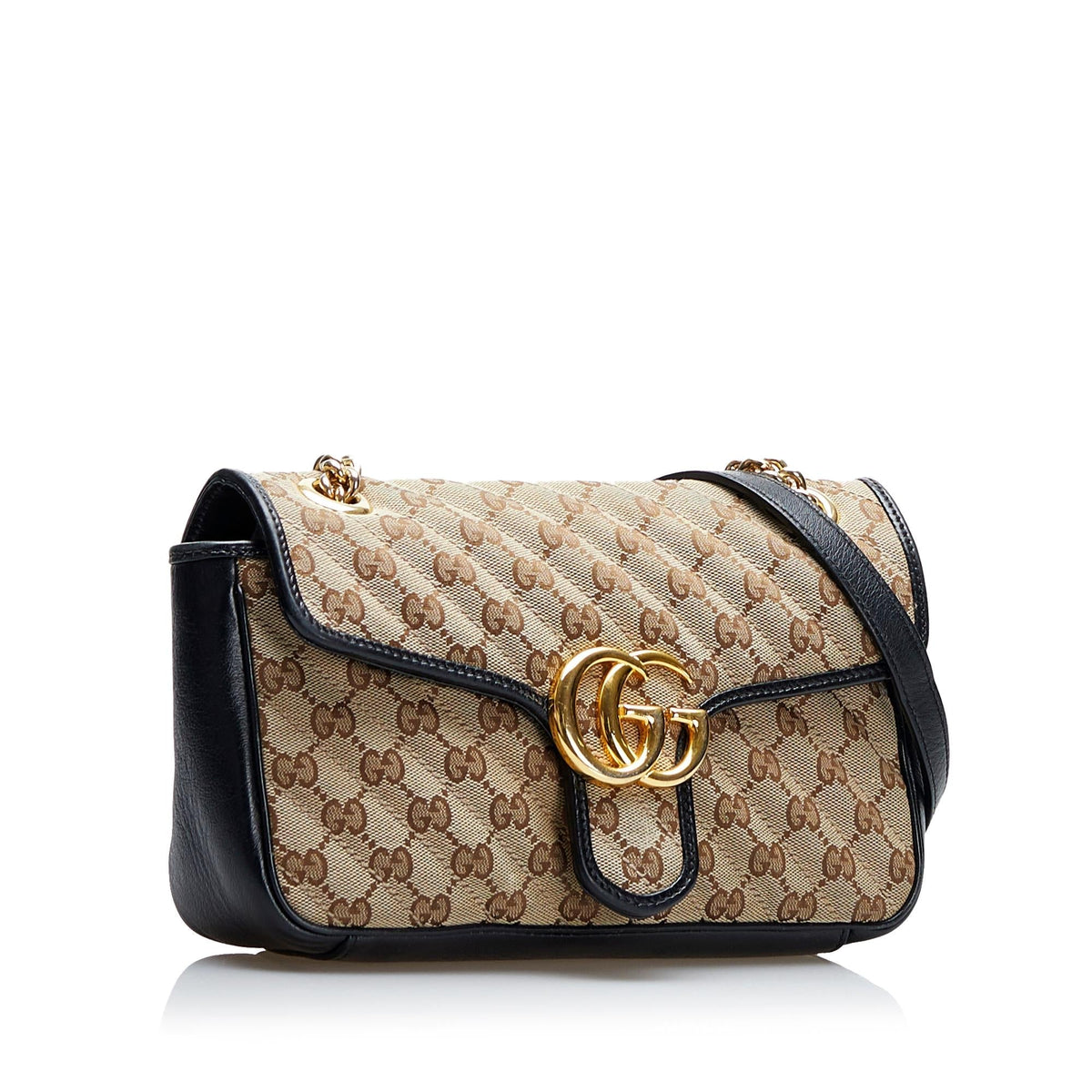 Gucci GG Canvas Marmont Crossbody (SHG-2wAlnW)